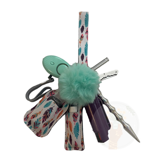 FEATHER WEATHER SELF-DEFENSE KEYCHAINS A