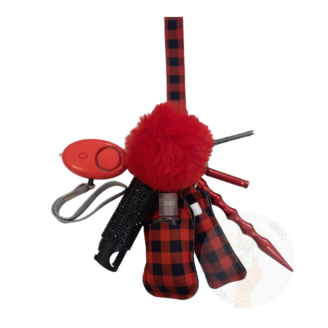 FLANNEL PANEL SELF-DEFENSE KEYCHAINS A