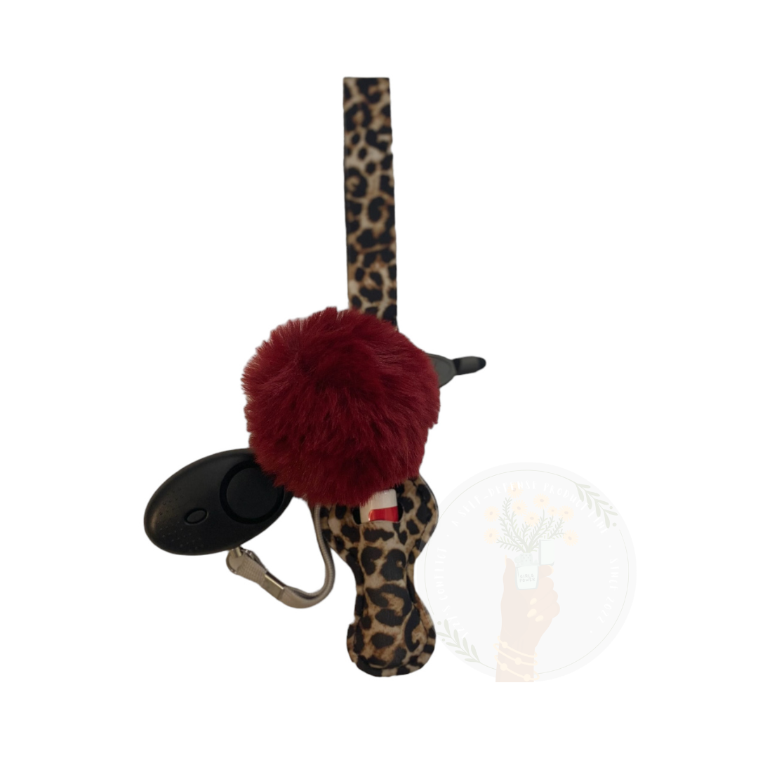 LEOPARD PRINT SELF-DEFENSE KEYCHAINS A4