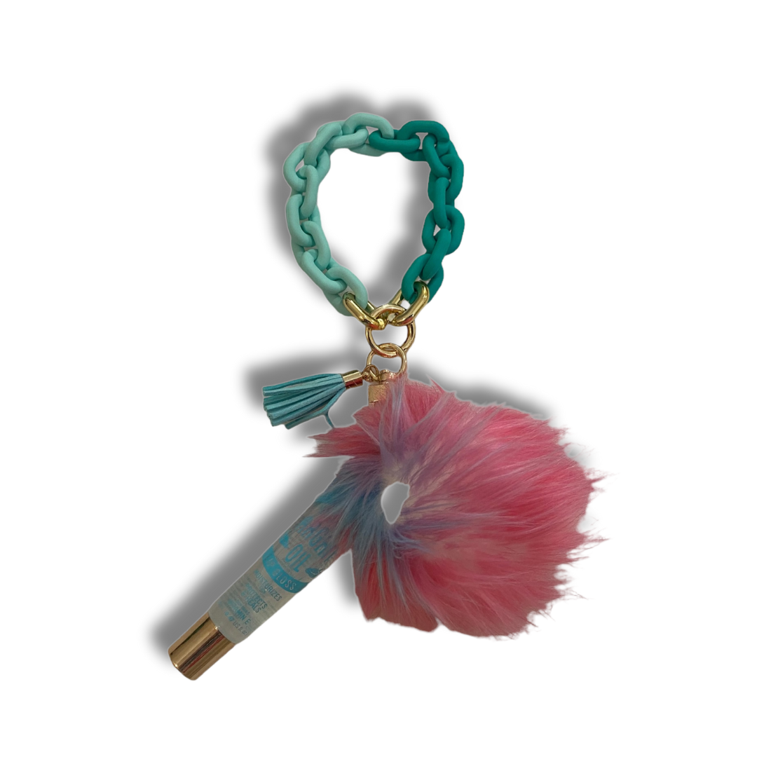 TEAL FASHION KEYCHAIN